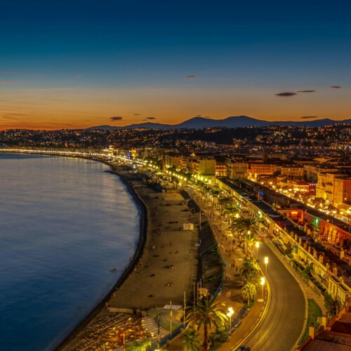 Cannes croisette nuit