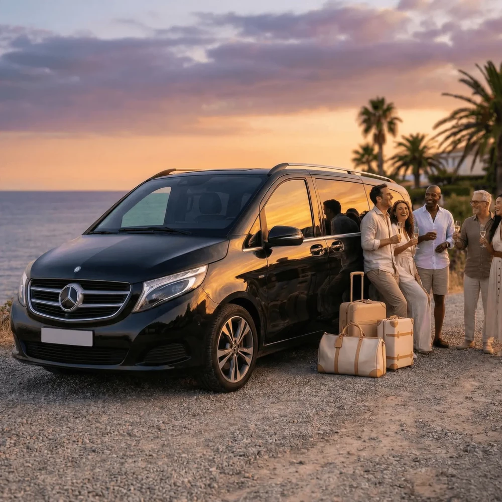 private chauffeur tours cannes Mercedes Van Group transfer